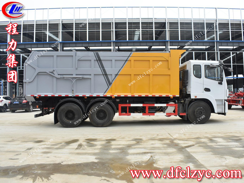 （國(guó)六）東風(fēng)后雙橋壓縮式對(duì)接垃圾車(chē)